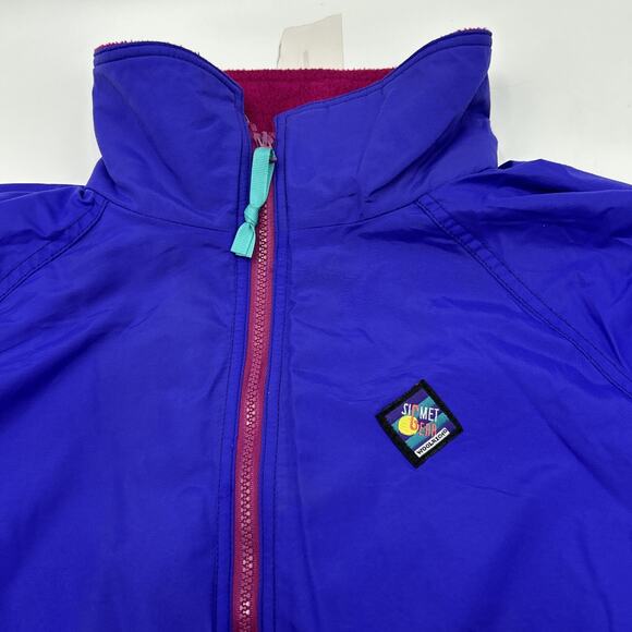 Vintage Woolrich Sigmet Gear Jacket Women’s XL PURPLE Fleece Lined Ski USA MADE - Picture 3 of 10